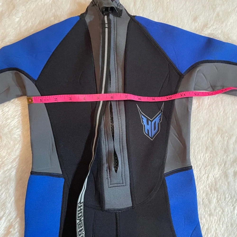 HO Sports Junior 8 Wetsuit Kids Black Blue Grey Shorty Front Zip Neoprene Suit